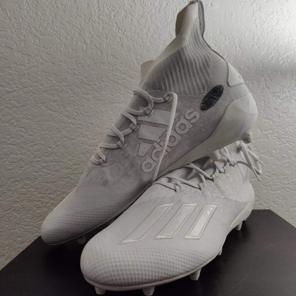 Adidas Adizero Primeknit SK Football Cleats SIZE 18 EF3459 ALL WHITE New